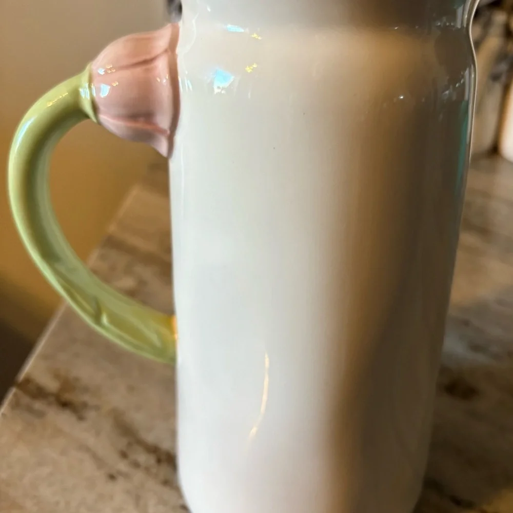 Rae Dunn Hello Spring Ceramic Pitcher - Picture 3 of 3